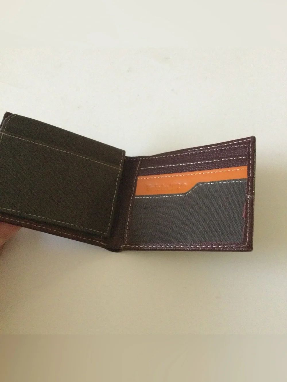 TIMBERLAND PRO PASSCASE LEATHER AND CANVAS WALLET NWT